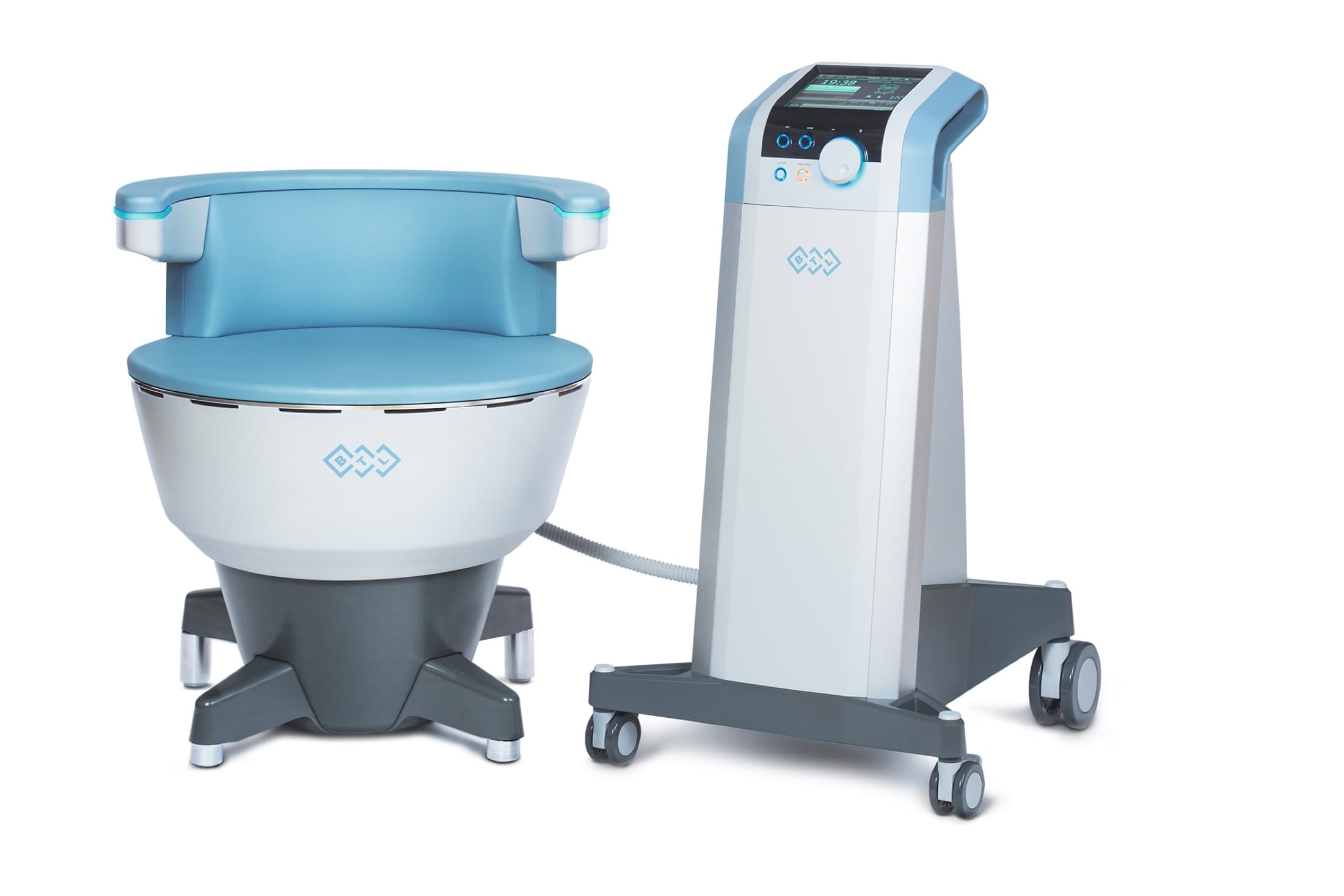 The EMSELLA chair — a non-invasive pelvic floor treatment device using HIFEM® technology.